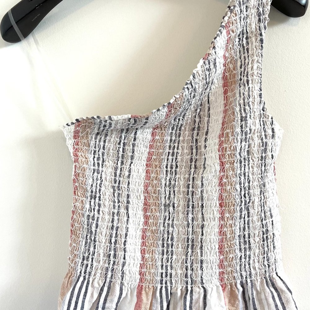 One Shoulder Smocked Top - SOLD